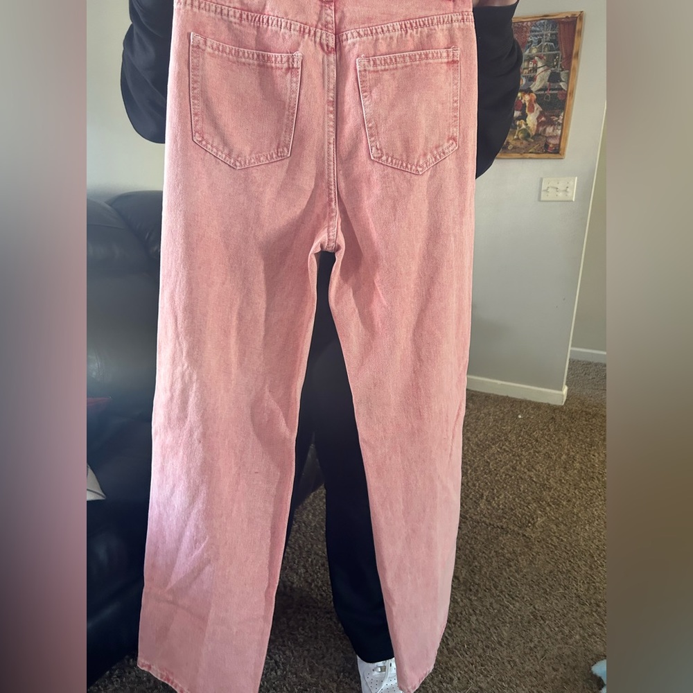 Pink ripped SHEIN jeans